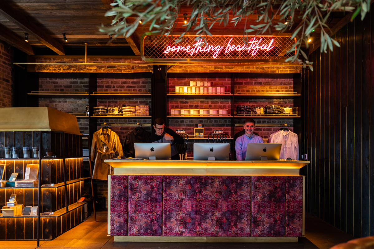 The Mayson hotel Checkin desk